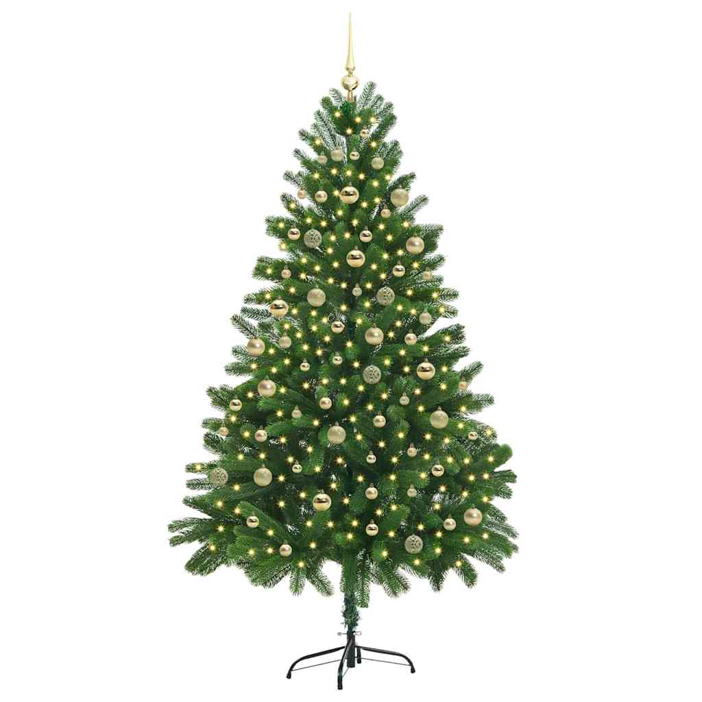 Künstlicher Weihnachtsbaum mit 300 LEDs mit Ständer Grün 210 cm