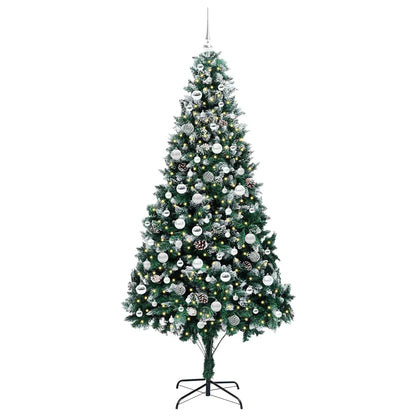 Künstlicher Weihnachtsbaum mit 300 LEDs mit Ständer Grün 210 cm