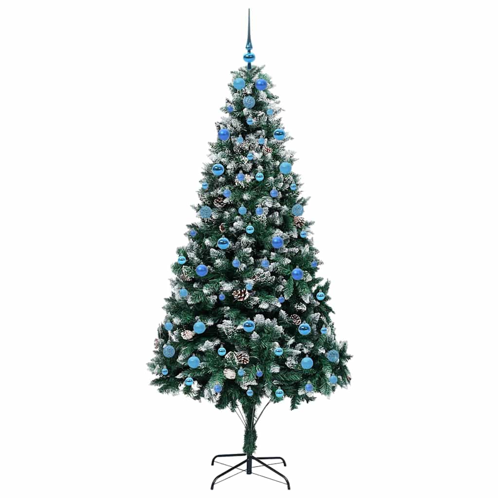Künstlicher Weihnachtsbaum mit 300 LEDs mit Ständer Grün 210 cm