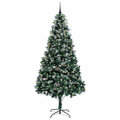 Künstlicher Weihnachtsbaum mit 300 LEDs mit Ständer Grün 240 cm