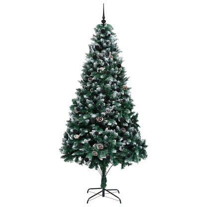 Künstlicher Weihnachtsbaum mit 300 LEDs mit Ständer Grün 240 cm