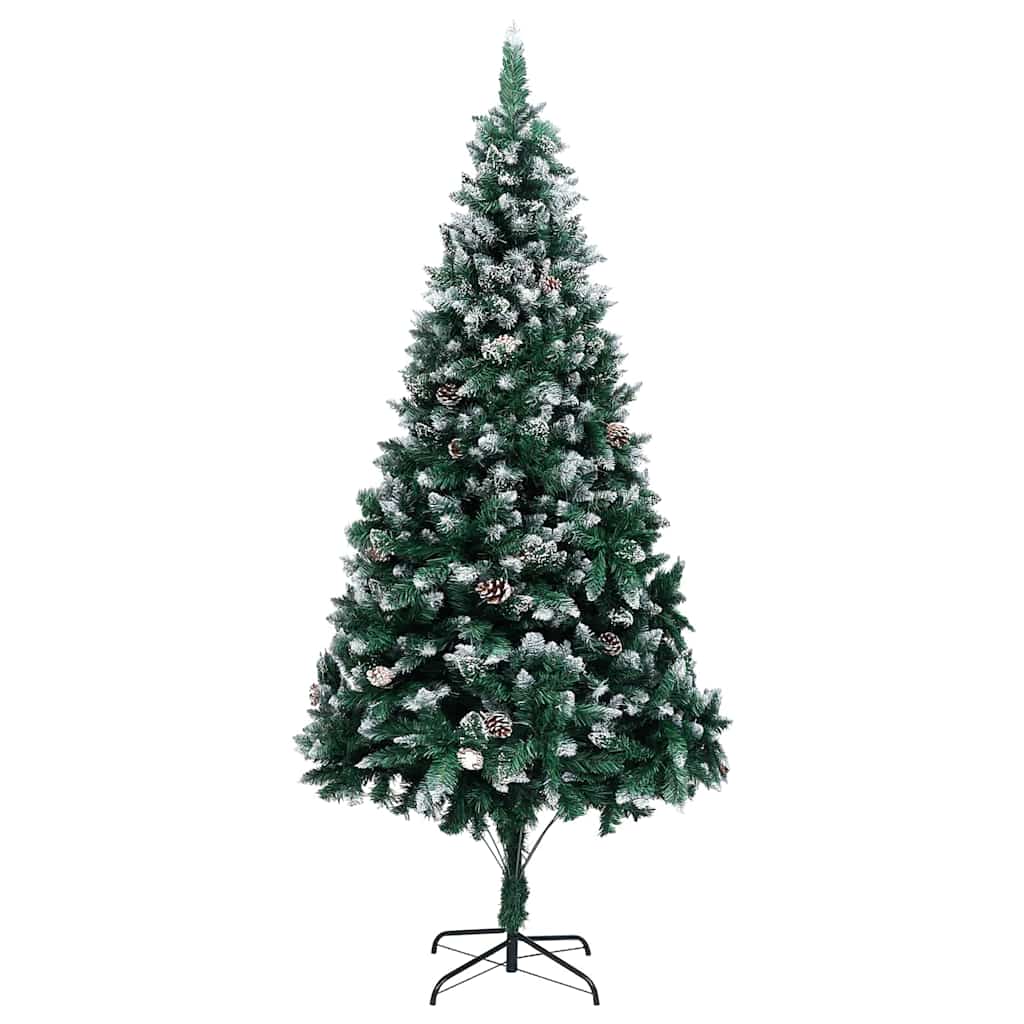 Künstlicher Weihnachtsbaum mit 300 LEDs mit Ständer Grün 240 cm