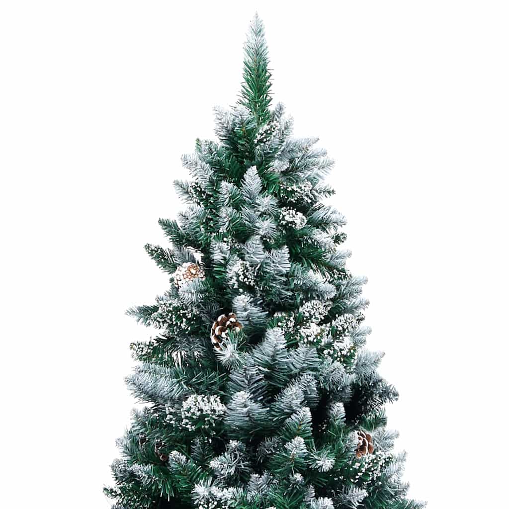 Künstlicher Weihnachtsbaum mit 300 LEDs mit Ständer Grün 240 cm