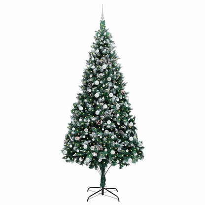 Künstlicher Weihnachtsbaum mit 300 LEDs mit Ständer Grün 240 cm