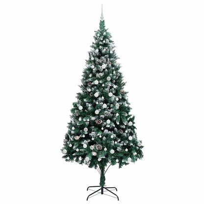 Künstlicher Weihnachtsbaum mit 300 LEDs mit Ständer Grün 240 cm