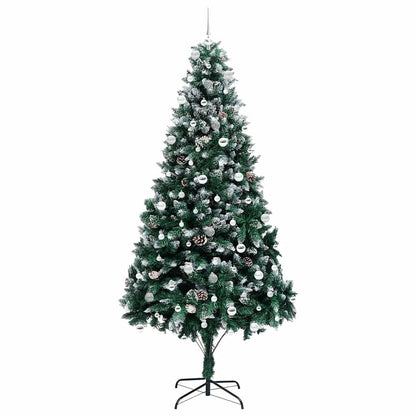 Künstlicher Weihnachtsbaum mit 300 LEDs mit Ständer Grün 240 cm