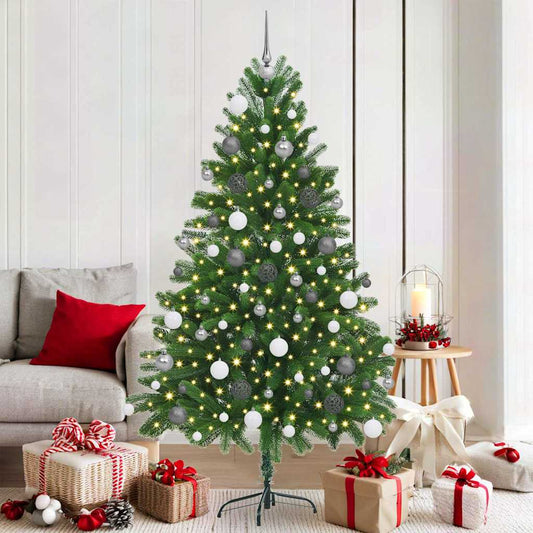 Weihnachtsbaum mit 300 LEDs mit Ständer Grün 180 cm PE