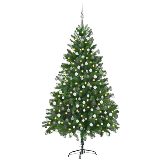 Weihnachtsbaum mit 300 LEDs mit Ständer Grün 180 cm PE