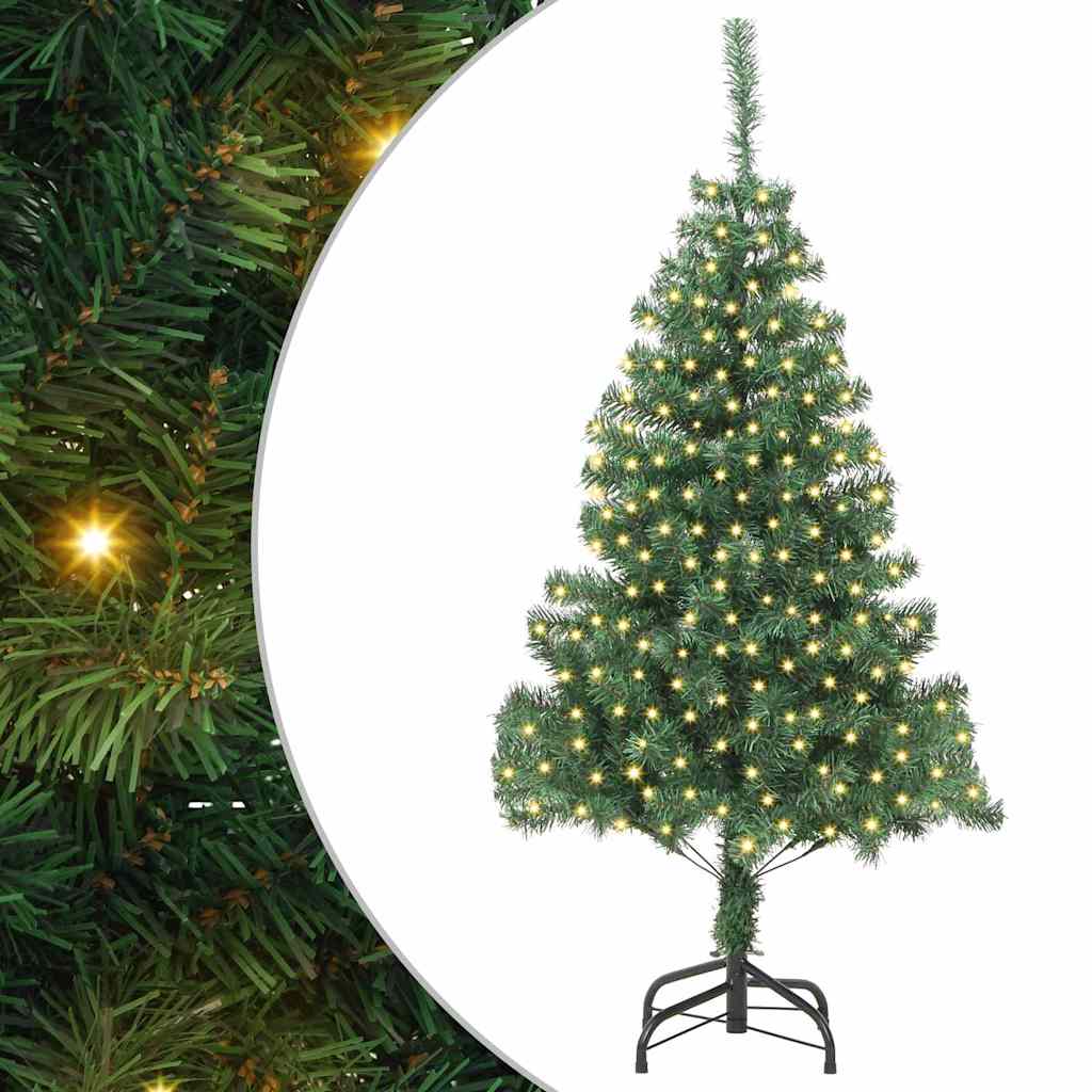 Weihnachtsbaum mit 300 LEDs mit Ständer Grün 180 cm PVC