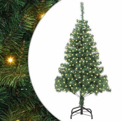 Weihnachtsbaum mit 300 LEDs mit Ständer Grün 180 cm PVC