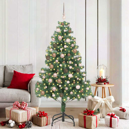 Weihnachtsbaum mit 300 LEDs mit Ständer Grün 180 cm PVC