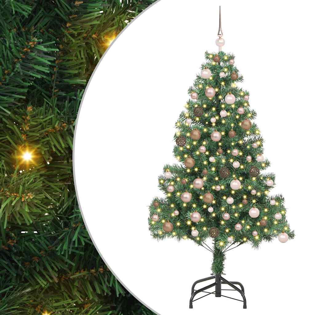 Weihnachtsbaum mit 300 LEDs mit Ständer Grün 180 cm PVC