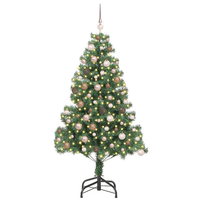 Weihnachtsbaum mit 300 LEDs mit Ständer Grün 180 cm PVC