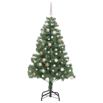 Weihnachtsbaum mit 300 LEDs mit Ständer Grün 180 cm PVC