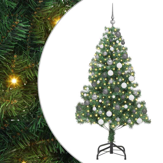 Weihnachtsbaum mit 300 LEDs mit Ständer Grün 180 cm PVC