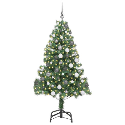 Weihnachtsbaum mit 300 LEDs mit Ständer Grün 180 cm PVC