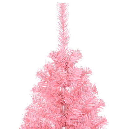 Weihnachtsbaum mit 150 LEDs mit Ständer Rosa 120 cm PVC