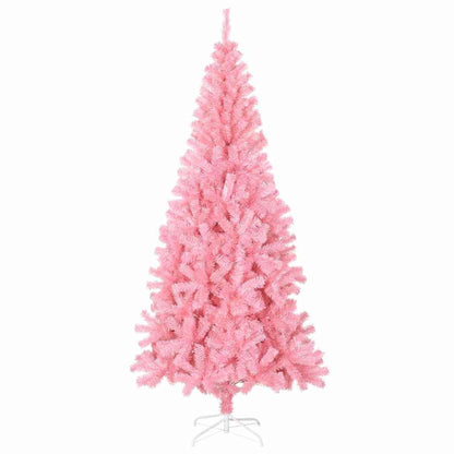 Weihnachtsbaum mit 300 LEDs mit Ständer Rosa 180 cm PVC