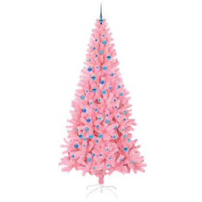 Weihnachtsbaum mit 300 LEDs mit Ständer Rosa 240 cm PVC