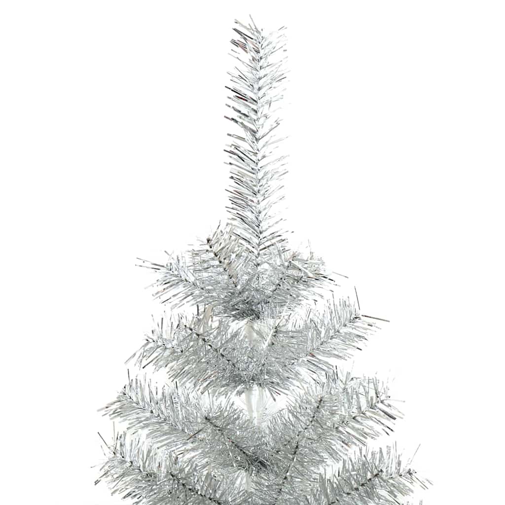 Weihnachtsbaum mit 150 LEDs mit Ständer Silber 150 cm Haustier