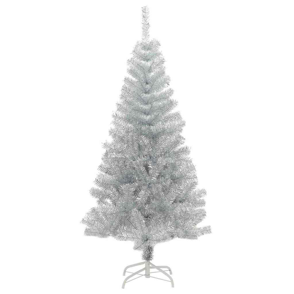 Weihnachtsbaum mit 150 LEDs mit Ständer Silber 150 cm Haustier