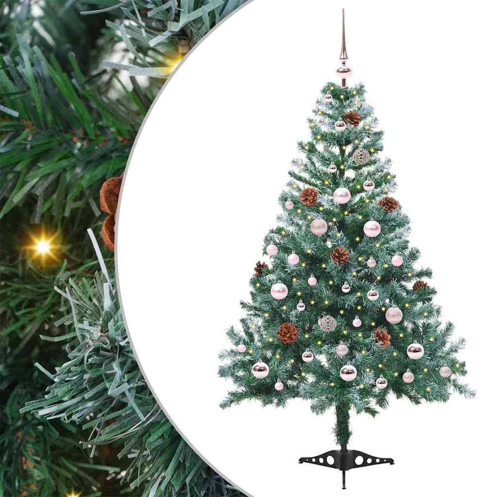 Künstlicher Weihnachtsbaum Grün 150 cm PVC und Stahl
