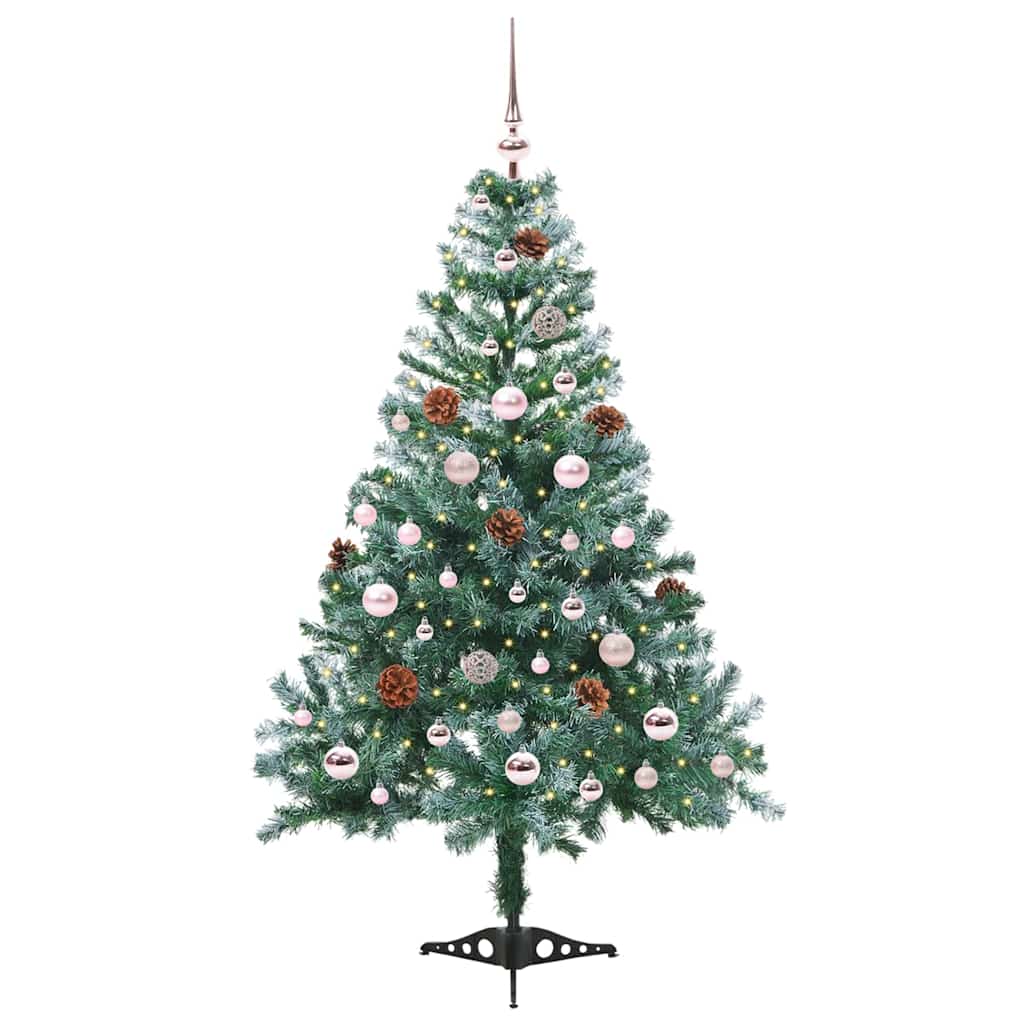 Künstlicher Weihnachtsbaum Grün 150 cm PVC und Stahl