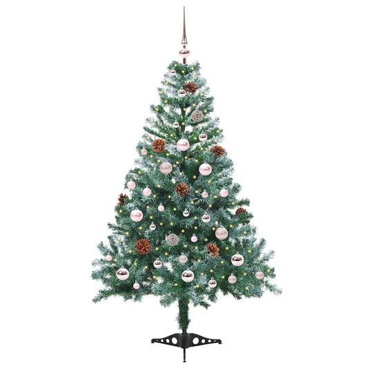 Künstlicher Weihnachtsbaum Grün 150 cm PVC und Stahl