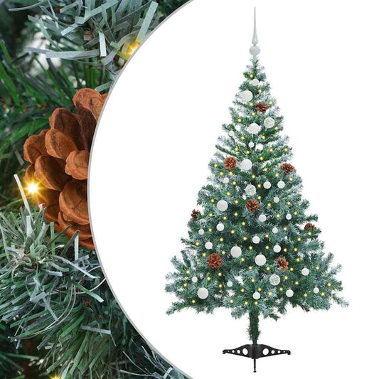 Künstlicher Weihnachtsbaum Grün 150 cm PVC und Stahl