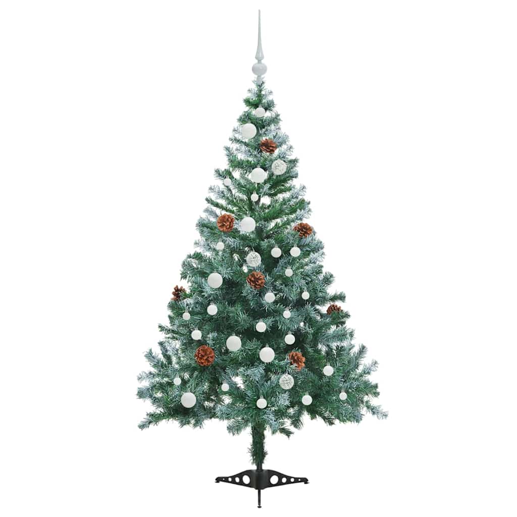 Künstlicher Weihnachtsbaum Grün 150 cm PVC und Stahl