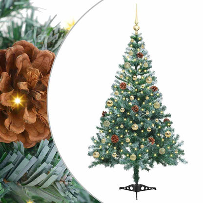 Künstlicher Weihnachtsbaum Grün 150 cm PVC und Stahl