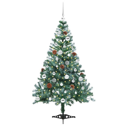 Künstlicher Weihnachtsbaum Grün 150 cm PVC und Stahl
