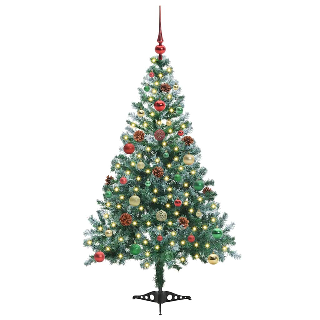 Künstlicher Weihnachtsbaum Grün 150 cm PVC und Stahl