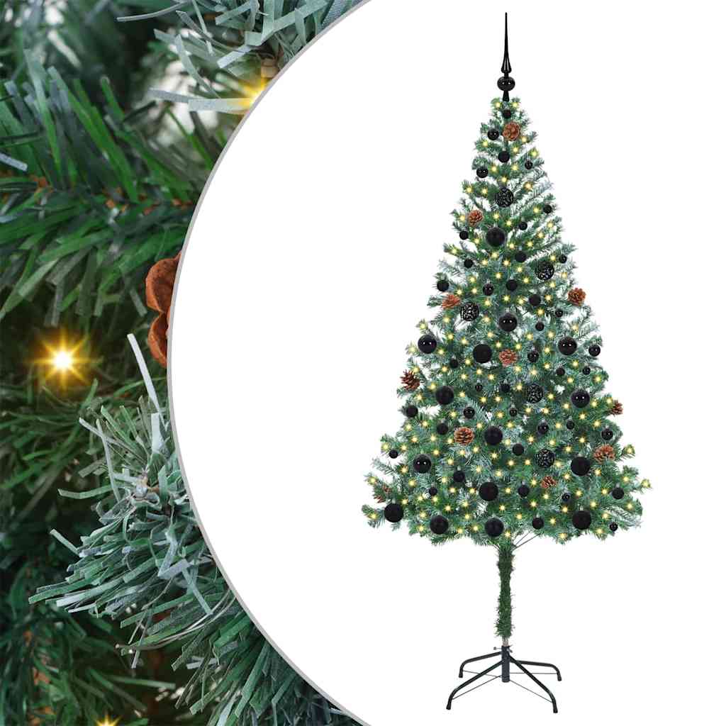 Künstlicher Weihnachtsbaum Grün 180 cm PVC und Stahl