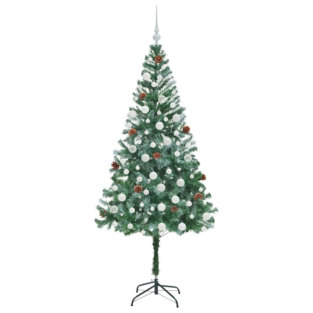 Künstlicher Weihnachtsbaum Grün 180 cm PVC und Stahl