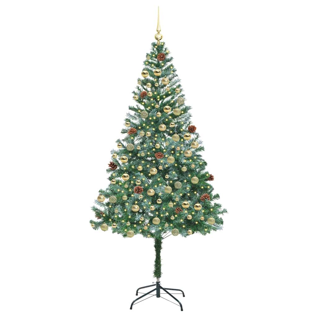 Künstlicher Weihnachtsbaum Grün 180 cm PVC und Stahl