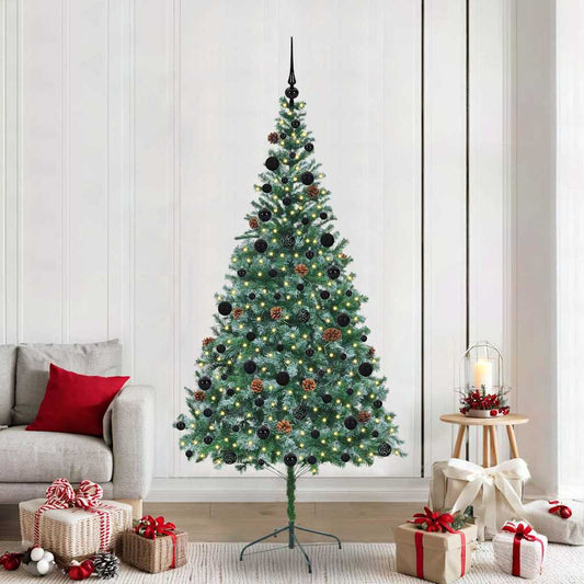 Künstlicher Weihnachtsbaum Grün 210 cm PVC und Stahl