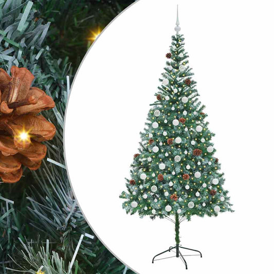 Künstlicher Weihnachtsbaum Grün 210 cm PVC und Stahl