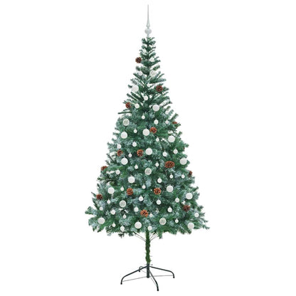 Künstlicher Weihnachtsbaum Grün 210 cm PVC und Stahl