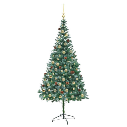 Künstlicher Weihnachtsbaum Grün 210 cm PVC und Stahl