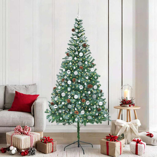 Künstlicher Weihnachtsbaum Grün 210 cm PVC und Stahl
