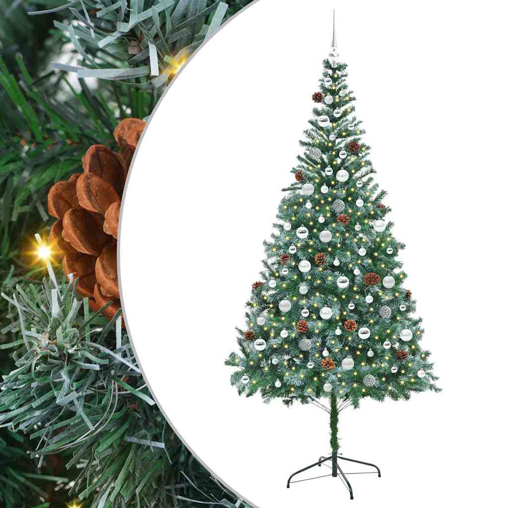 Künstlicher Weihnachtsbaum Grün 210 cm PVC und Stahl