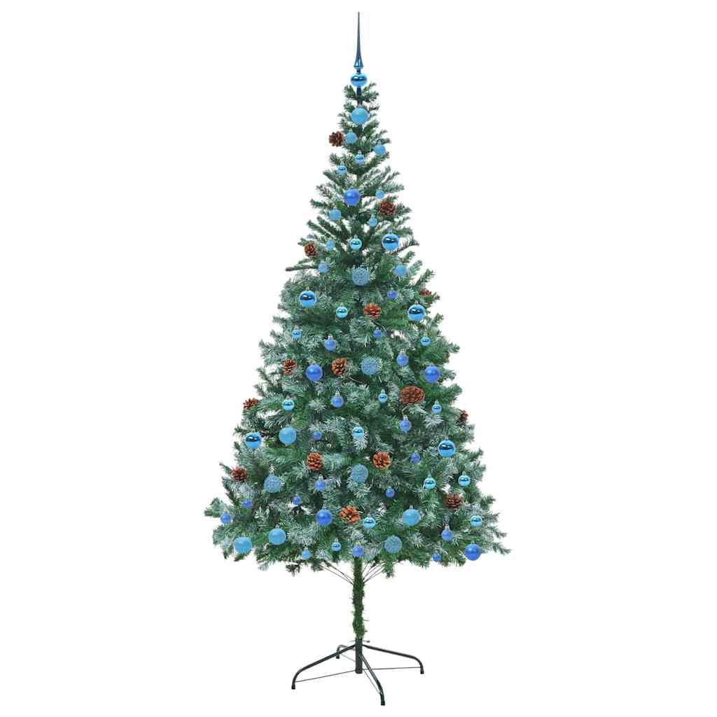 Künstlicher Weihnachtsbaum Grün 210 cm PVC und Stahl