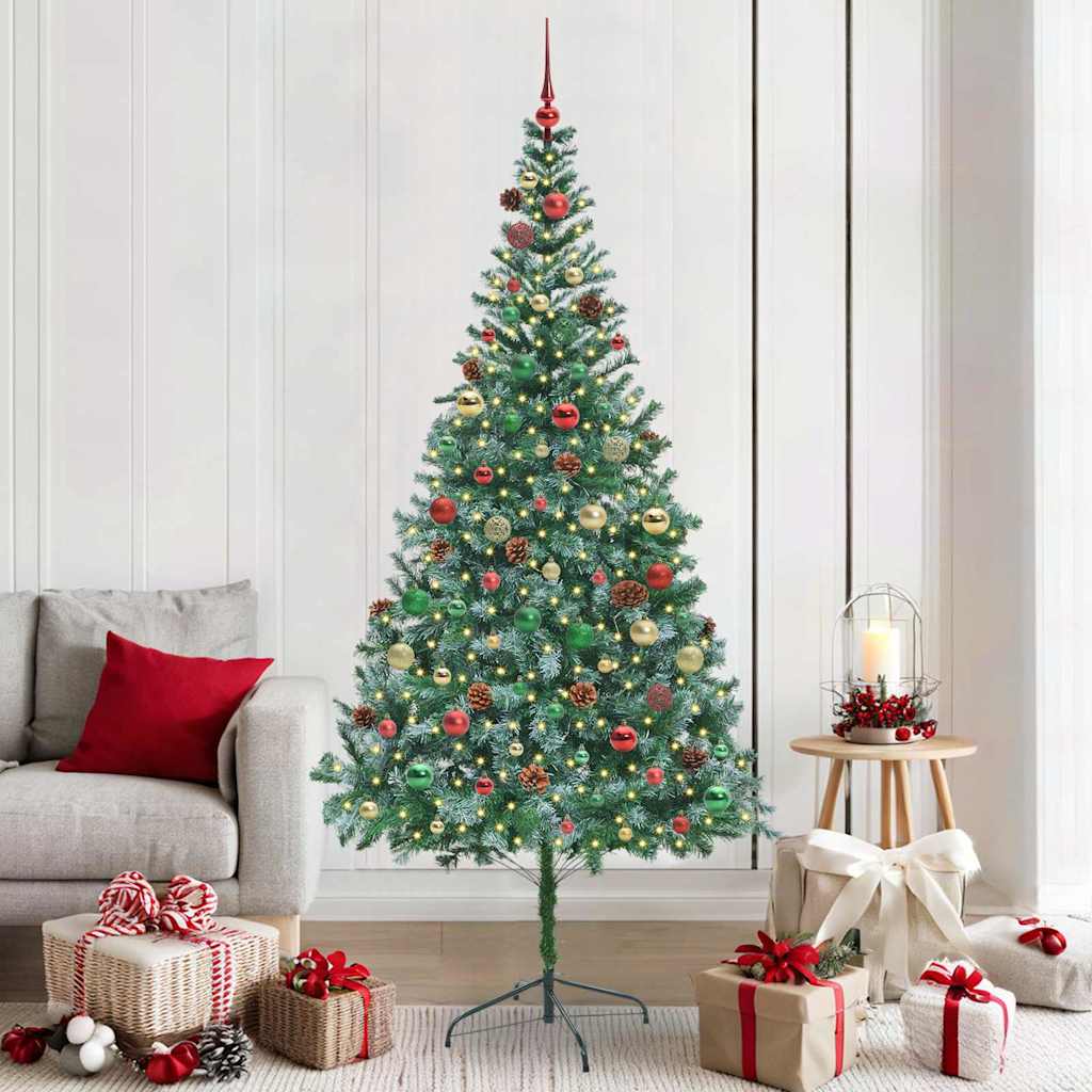 Künstlicher Weihnachtsbaum Grün 210 cm PVC und Stahl