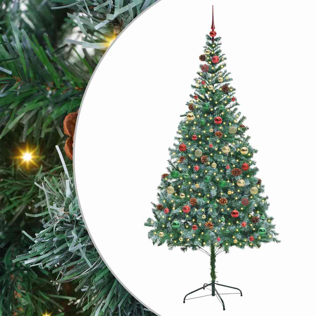 Künstlicher Weihnachtsbaum Grün 210 cm PVC und Stahl