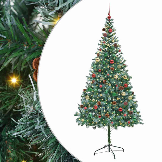 Künstlicher Weihnachtsbaum Grün 210 cm PVC und Stahl