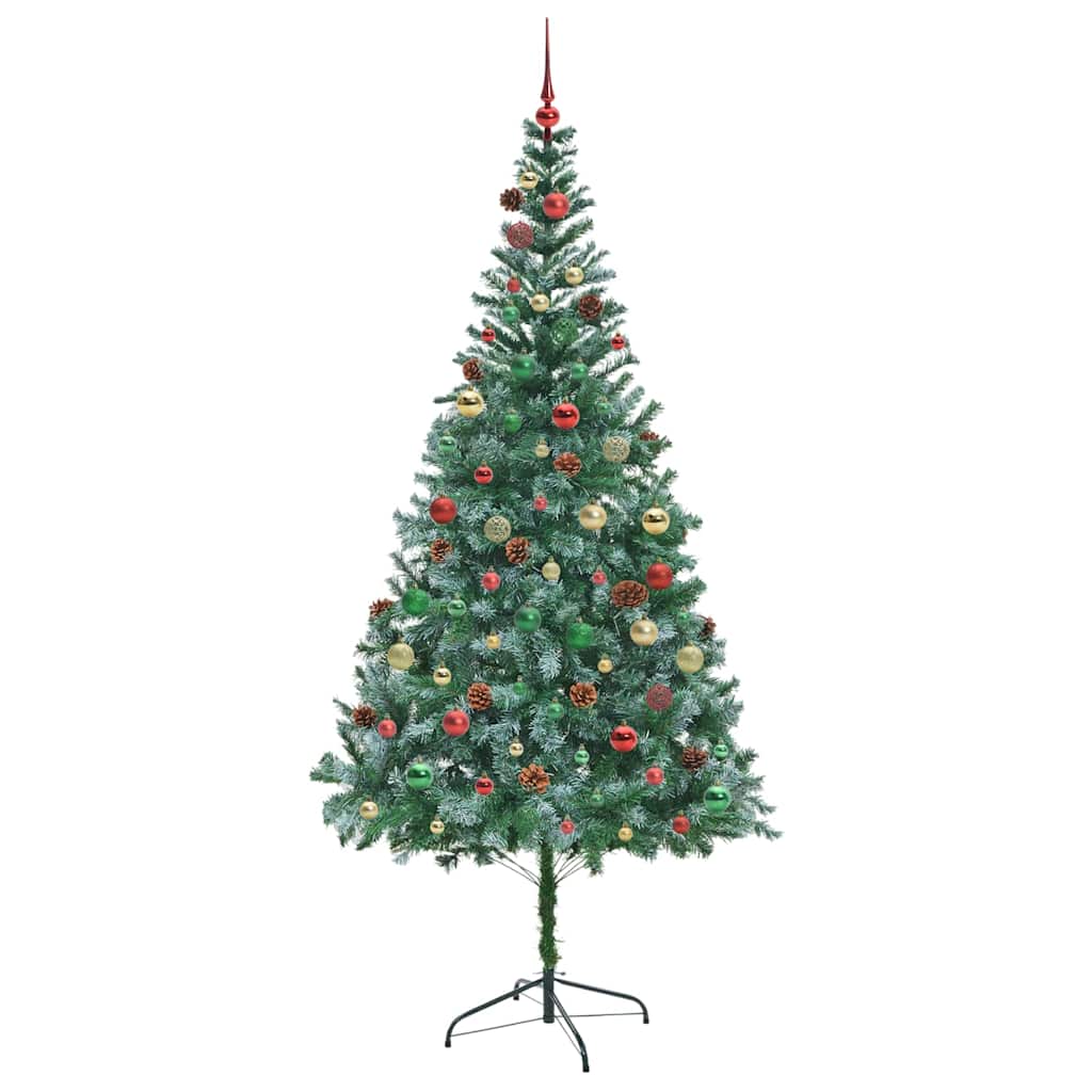Künstlicher Weihnachtsbaum Grün 210 cm PVC und Stahl