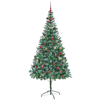 Künstlicher Weihnachtsbaum Grün 210 cm PVC und Stahl