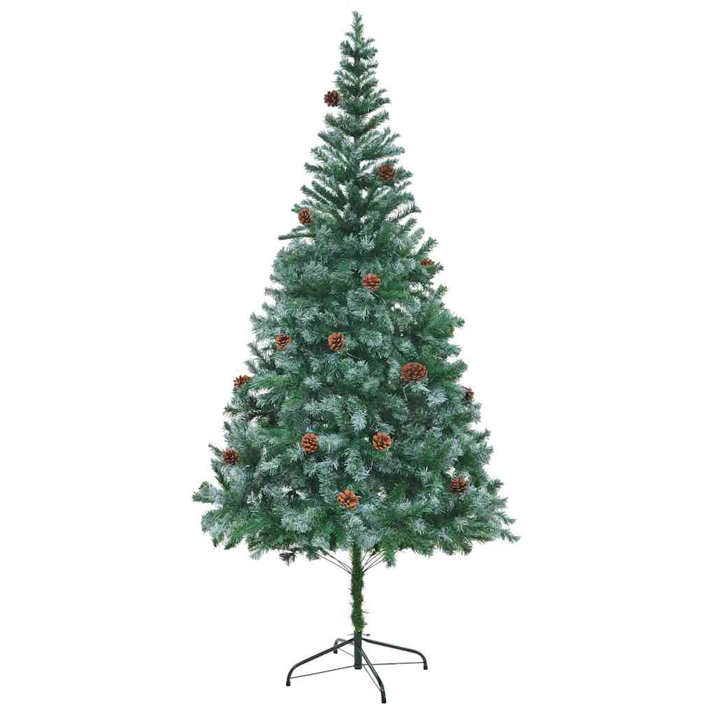 Künstlicher Weihnachtsbaum Grün 210 cm PVC und Stahl