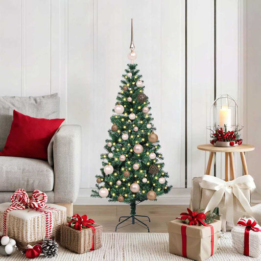Künstlicher vorbeleuchteter Weihnachtsbaum Grün 120 cm